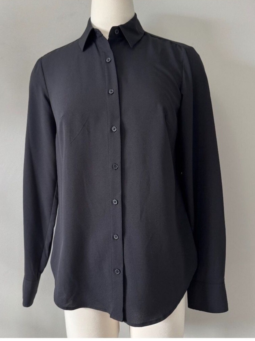 a new day Black Button Down Shirt Small